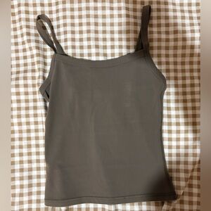 Aritzia Tumbler Tank Top- Cola Taupe